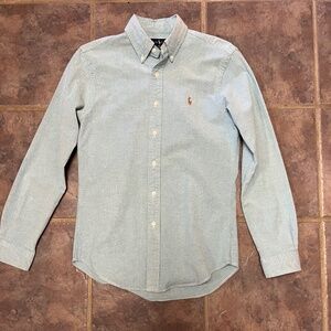 Ralph Lauren Polo Long Sleeve Slim Fit Button Front Oxford